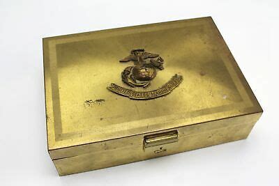 marine corps jewelry box metal top|marine jewelry for sale.